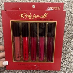 Giordano Colors Reds For All Liquid Lipstick Set - 5 Red Shades